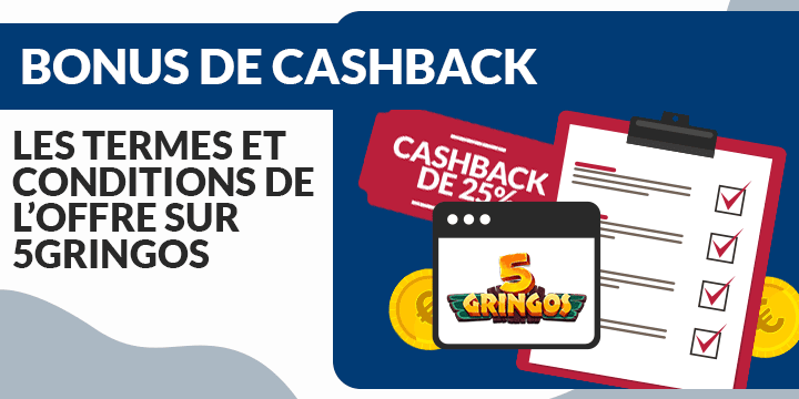 bonus de cashback sur 5gringos