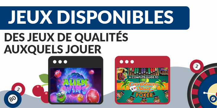 jeux disponibles